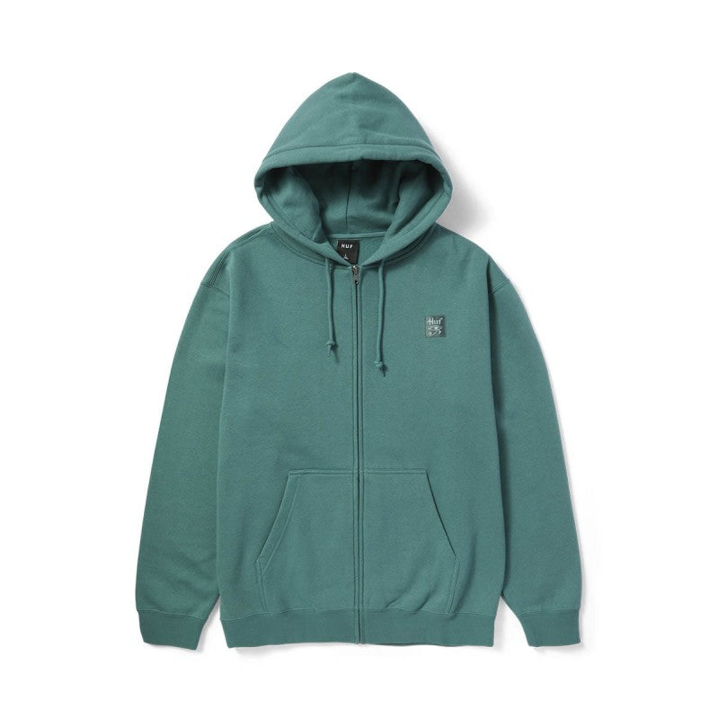 HUF Horus Zip Hoodie Pine