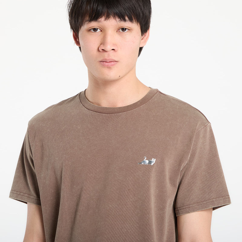 RIPNDIP Castanza Short Sleeve Tee Brown Vintage Wash