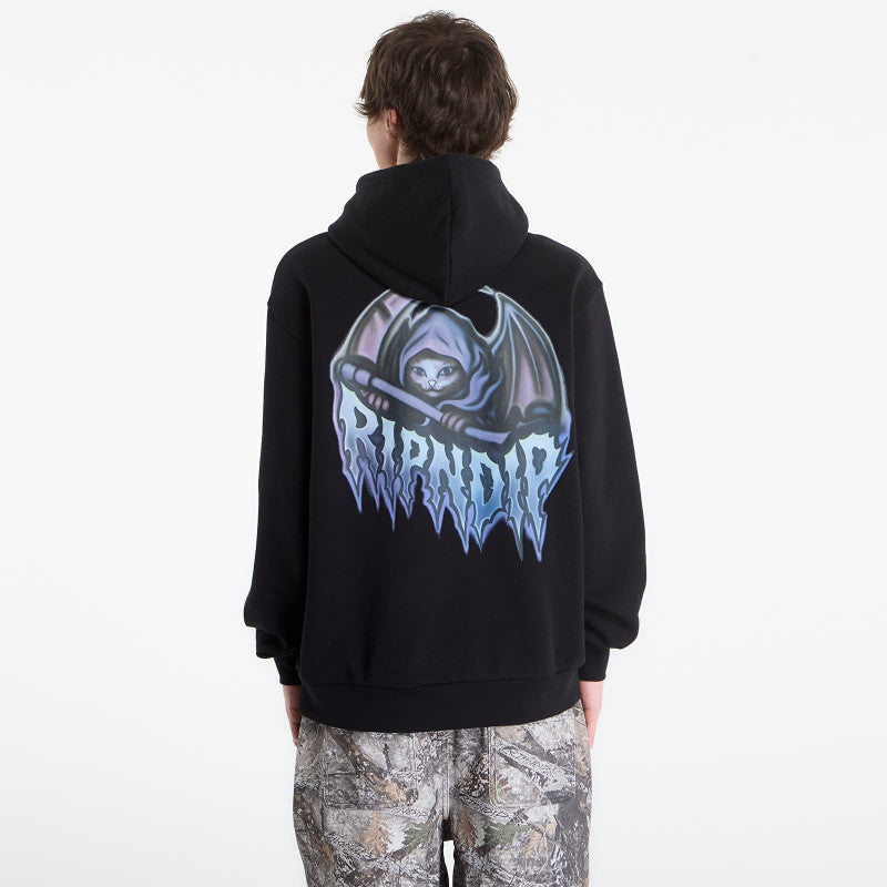 RIPNDIP Out Of Time Hoodie Black Wash