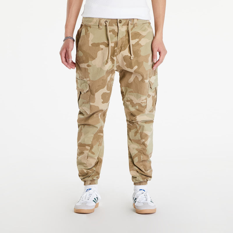 Urban Classics Camo Cargo Jogging Pants Sand Camo