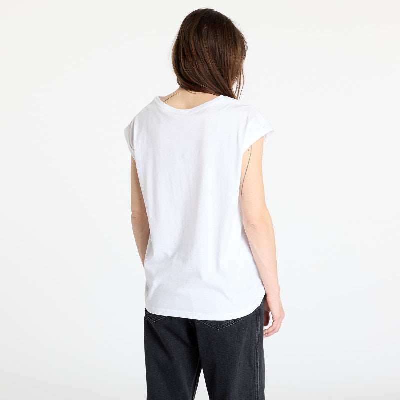 Urban Classics Ladies Organic Extended Shoulder Tee White