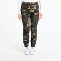 Urban Classics Ladies High Waist Camo Cargo Pants Camo Green