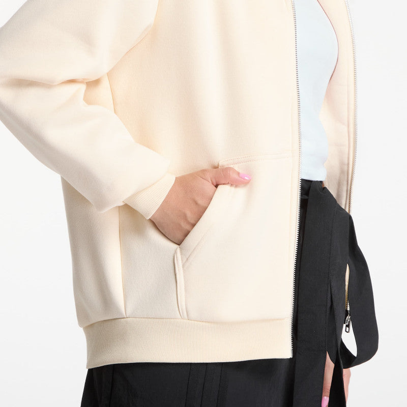 Urban Classics Fluffy Zip Hoody White Sand