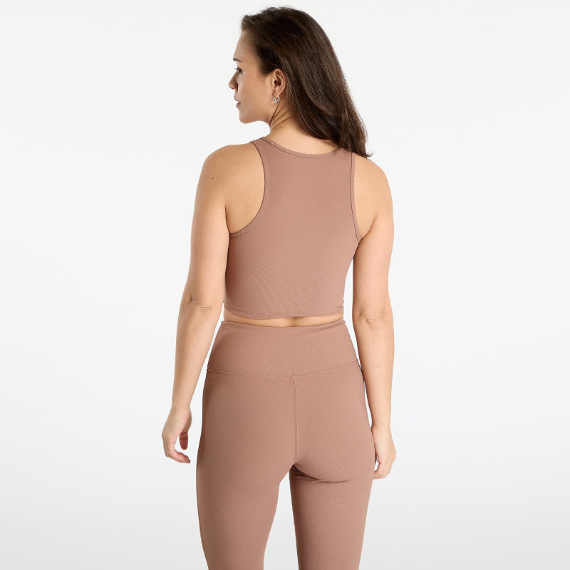 Urban Classics Ladies Sports Top Rib Light Brown