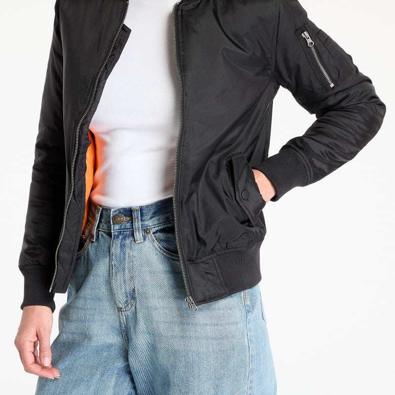 Urban Classics Ladies Basic Bomber Jacket Black