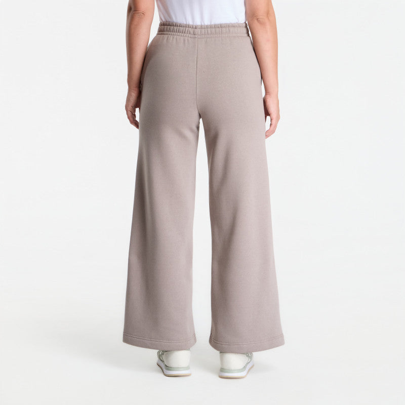 Urban Classics Fluffy Wideleg Trackpants Deep Taupe