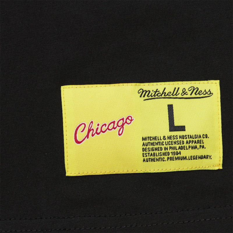 Mitchell & Ness NBA HW Neon Pop Player SS Tee Vintage Logo Chicago Bulls Dennis Rodman