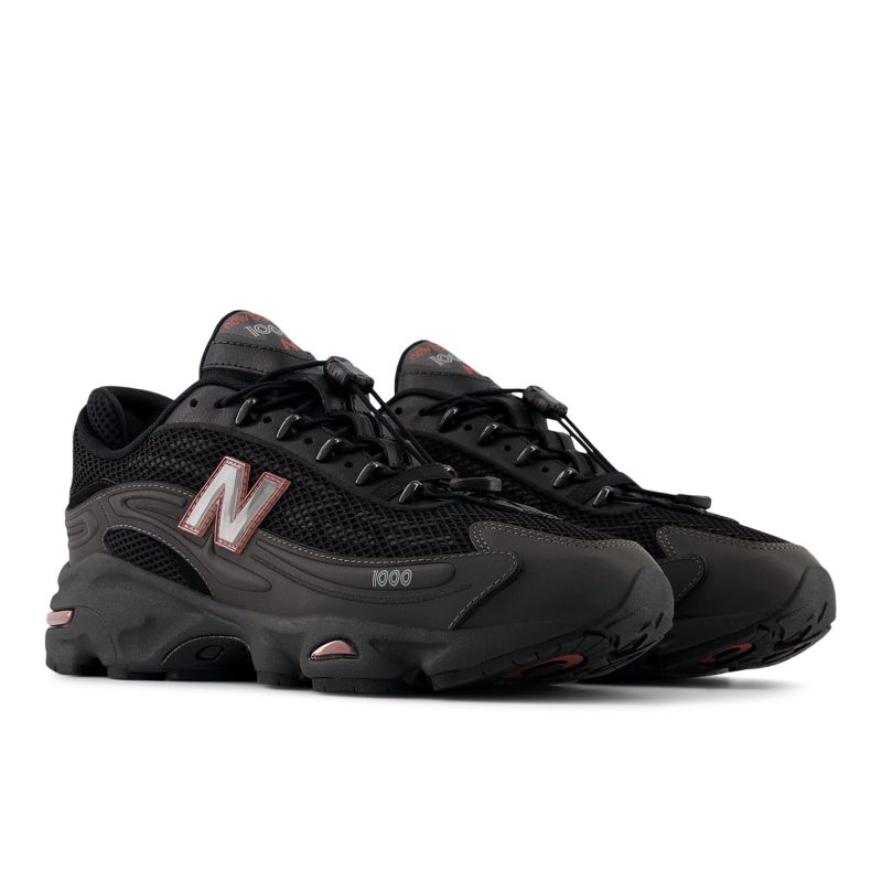 New Balance 1000 Black Metallic/ Red Rock
