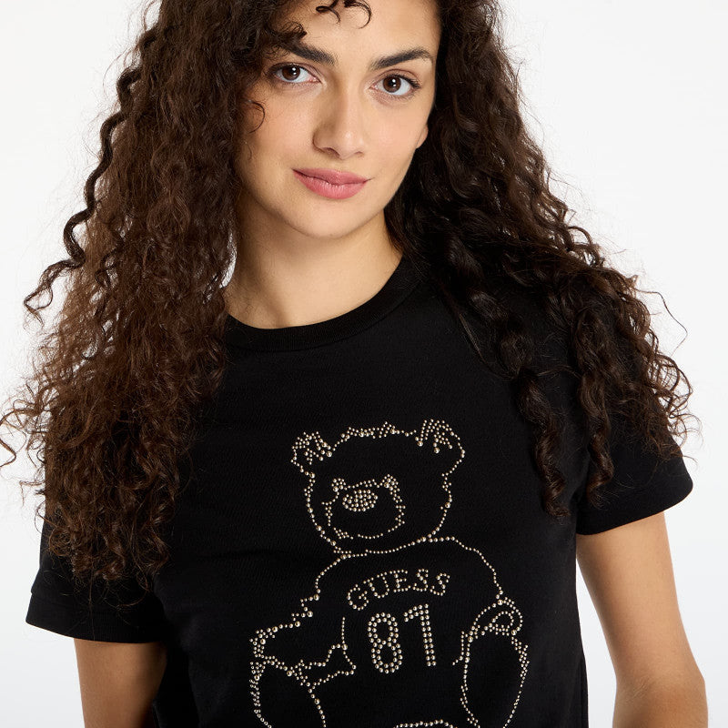 GUESS Unique Attitude Ss T-Shirt Black