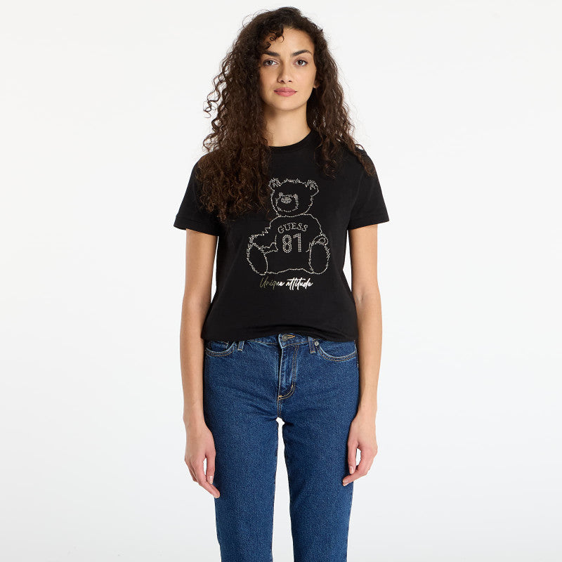 GUESS Unique Attitude Ss T-Shirt Black