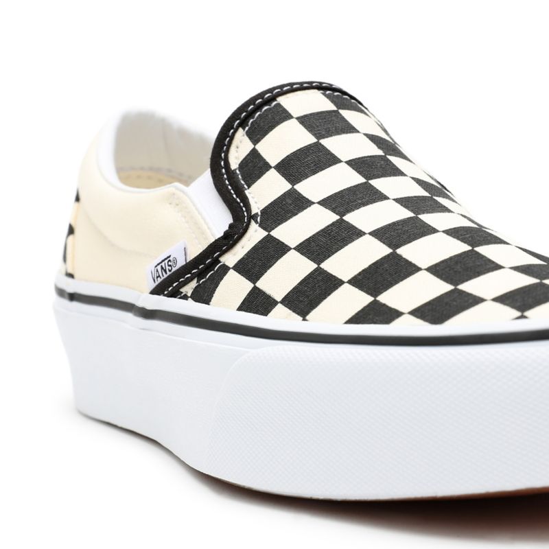 Vans UA Classic Slip-On Platform Checkerboard