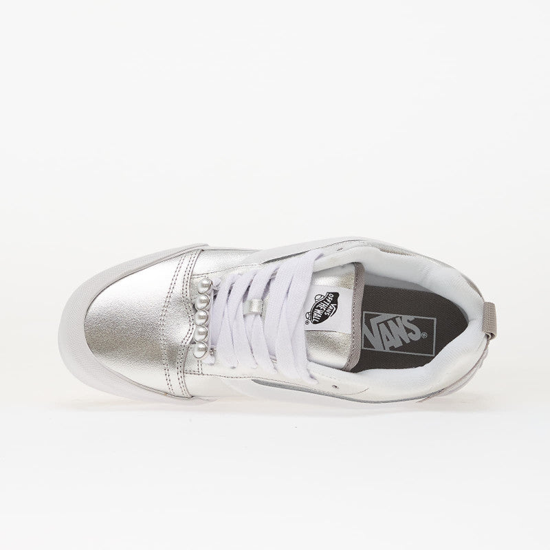 Vans Knu Skool Metallic Leather Silver