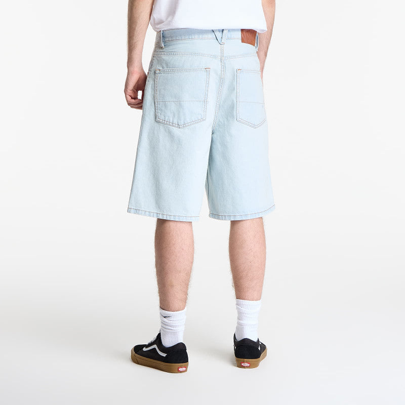 Vans Check-5 Baggy Denim Shorts Blue Ice