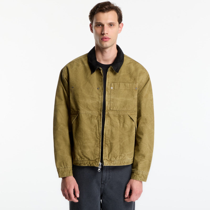Vans Nico Chore Canvas Jacket Olive Brown