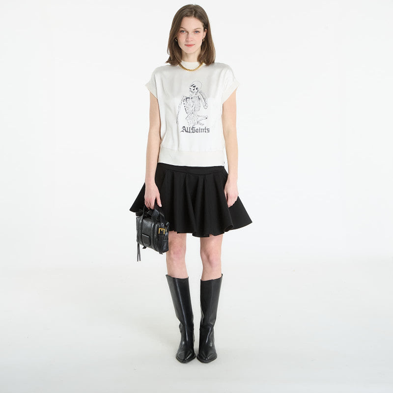 AllSaints Terra Knit Tee Chalk White