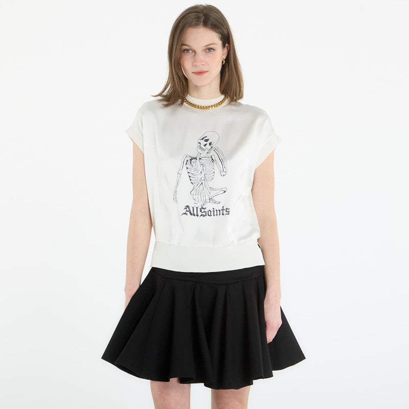 AllSaints Terra Knit Tee Chalk White