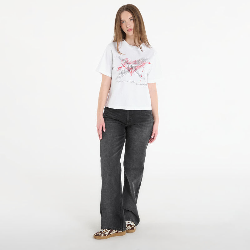 AllSaints Heartache Lisa Tee White