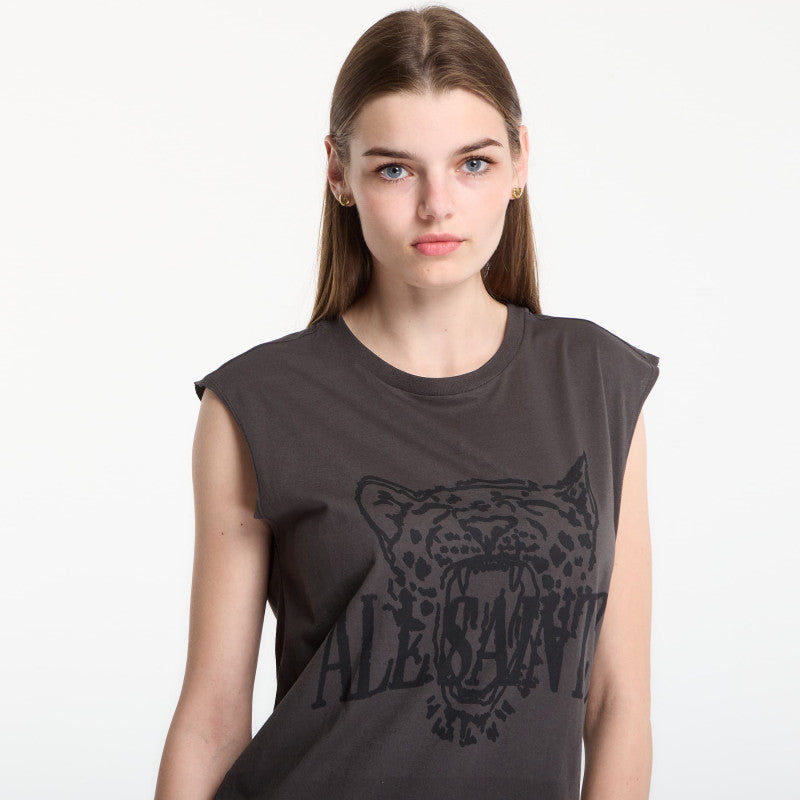 Sukienka AllSaints Wild Brooke Dress Washed Grey