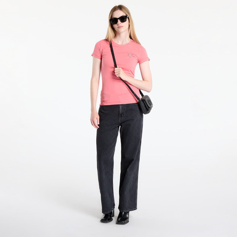 GUESS Ss Cn Mini Triangle Tee Pink