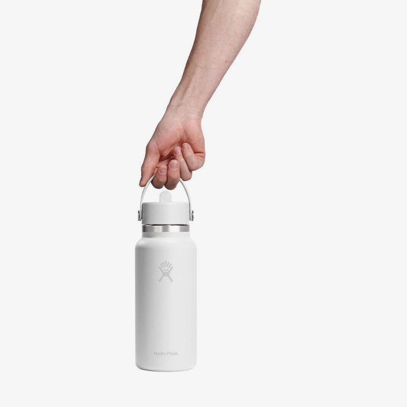 Hydro Flask 946 ml Wide Flex Straw Cap White