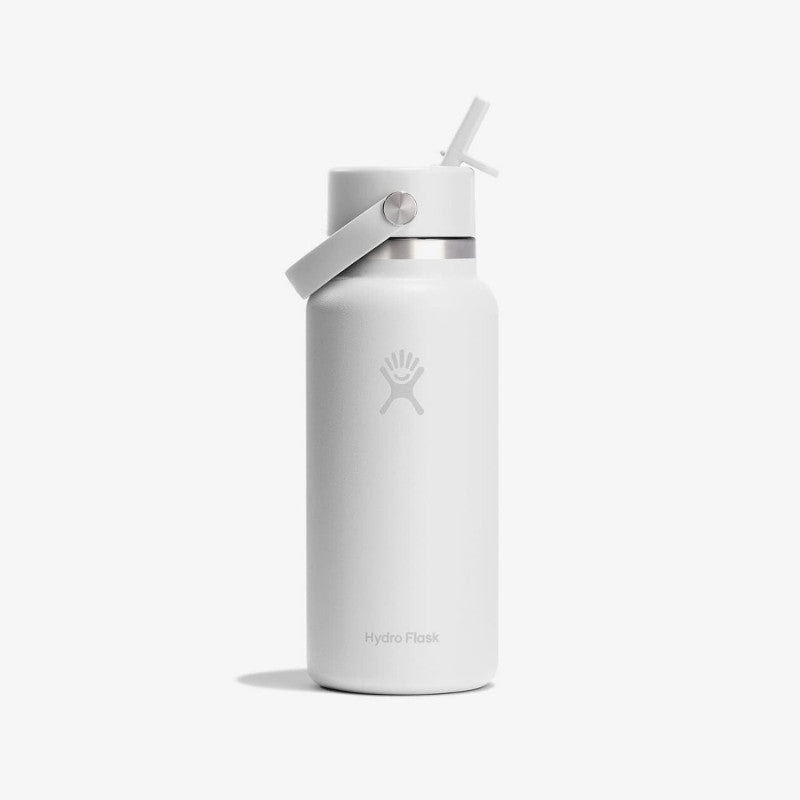 Hydro Flask 946 ml Wide Flex Straw Cap White