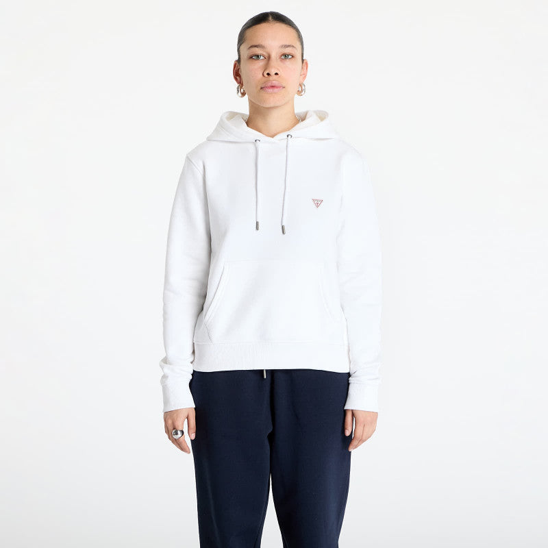 Guess JEANS Hood Reg Mini Triang Sweat Pure White