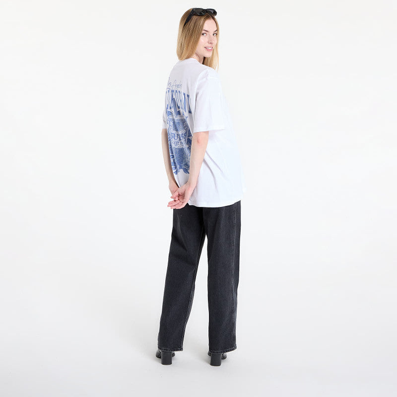 GUESS Cc Ss Monochrome Graphic Tee White