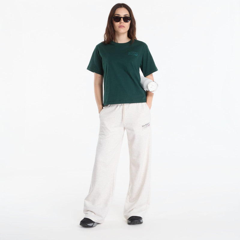 New Balance Athletics Premium Logo Hip Length Relaxed T-Shirt Nordic Green