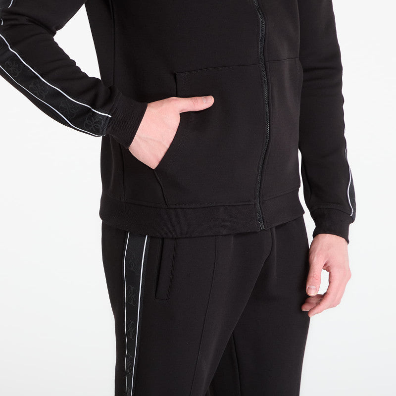 GUESS Mickey Full Zip Sweatshirt Jet Black
