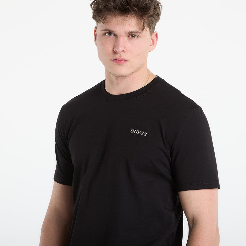 GUESS Marzio Cn Ss T-Shirt Jet Black